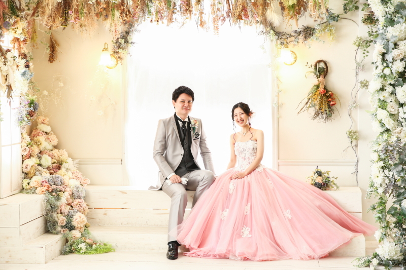 カラードレスで♡