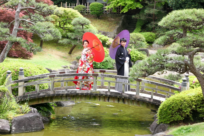 【紅葉ロケ】美しい日本庭園で秋のロケフォト★和装ロケ１着プラン：データ150カット付き≪９月までに申込完了でさらに5千円オフ≫