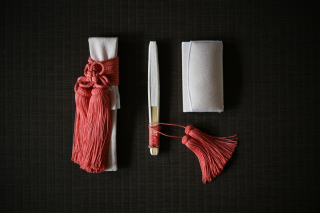 筥迫・懐剣　くすみピンク