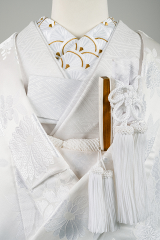 刺繍衿・菊青海波