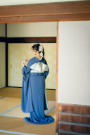 色掛下・紺瑠璃色