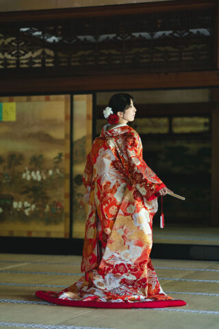 色打掛９７番（松竹梅柄）