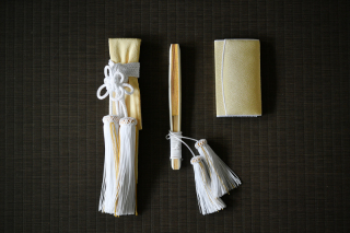 筥迫・懐剣　ベージュ無地