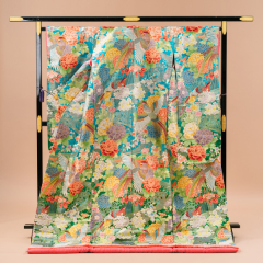 色打掛９９番　グリーンブルー