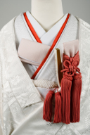 重ね衿・京緋色