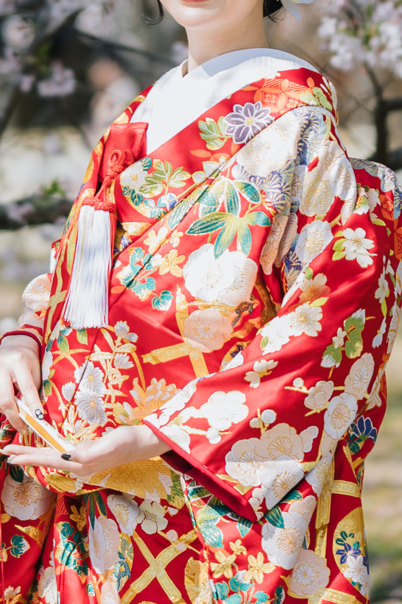 色打掛９５番（格天井柄）