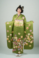 振袖　変わり宝尽くし　品番：f-66