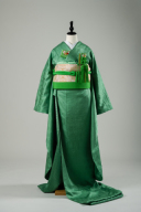 色掛下・常盤色（シルク素材）