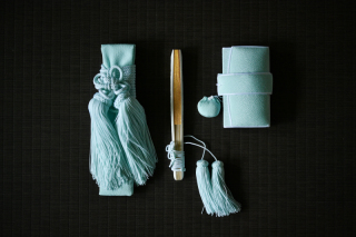 筥迫・懐剣　水色無地