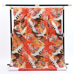 色打掛５２番（朱色と黒）