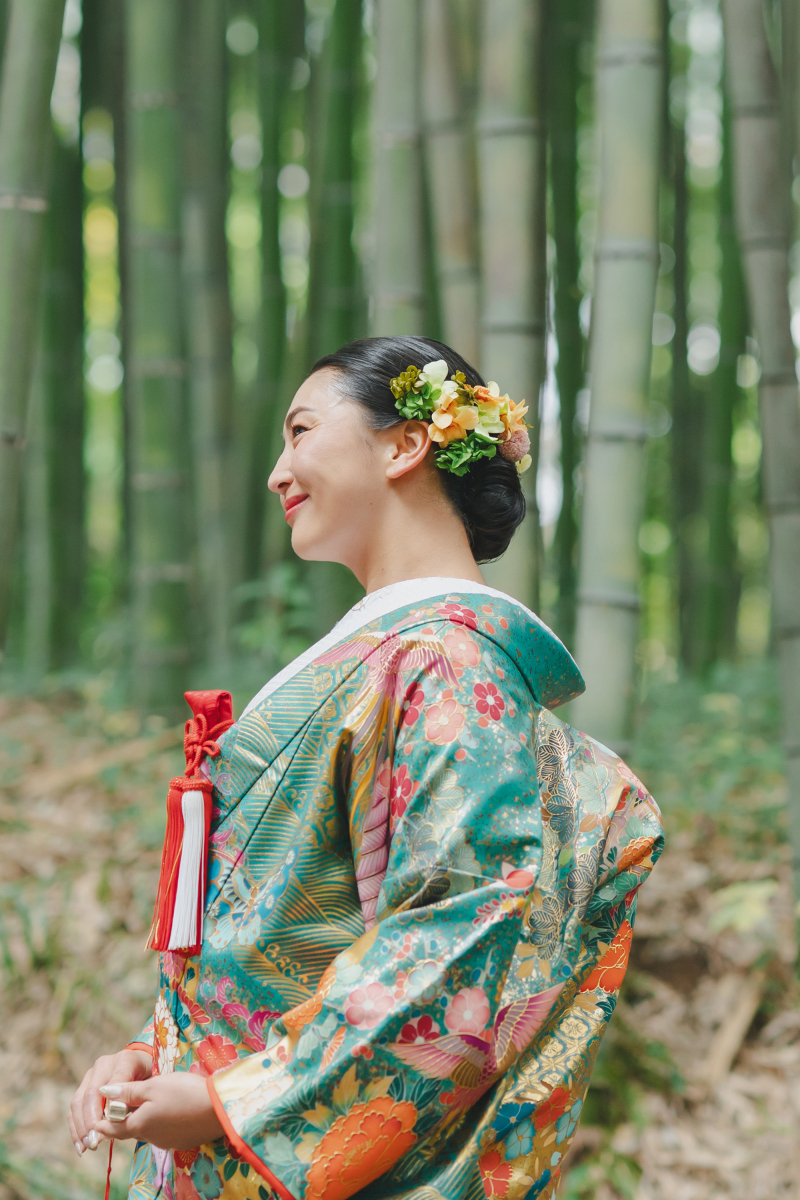 色打掛１０７番　豪華絢爛・グリーン系