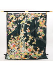 振袖　濃い緑　品番：SK-11