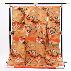 色打掛５４番（オレンジよりの朱色）