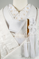 刺繍衿・麻の葉に梅