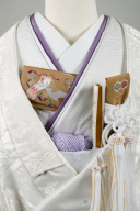 重ね衿・竜胆色