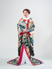 色打掛１１０番　青紺色