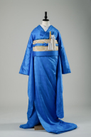 色掛下・紺碧色（シルク素材）