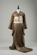 色掛下・焦茶（シルク素材）