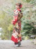 振袖・赤の古典柄　品番K-53