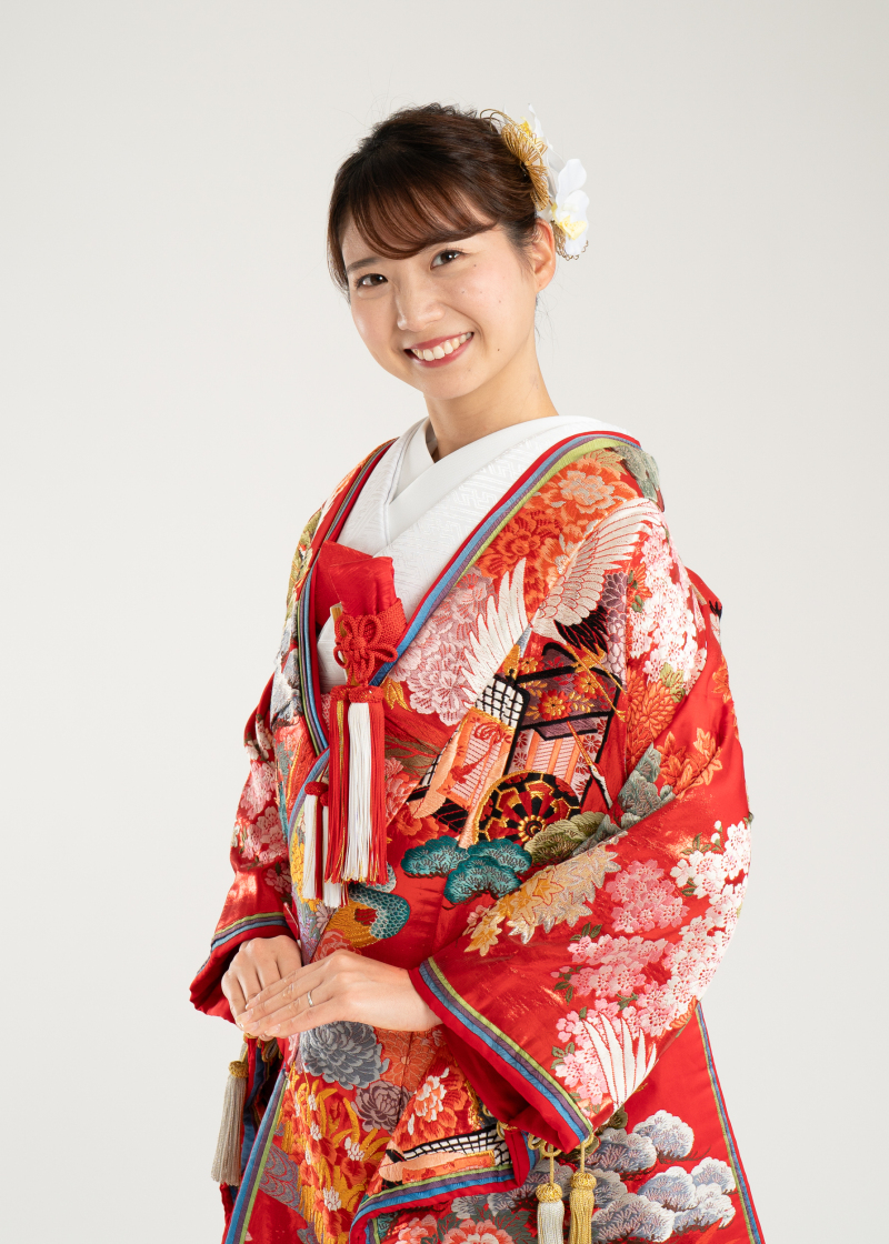色打掛７３番（十二単風の袖口）