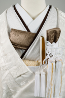 重ね衿・濃茶色