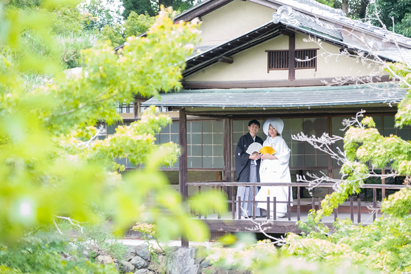 お庭で二人だけの時間