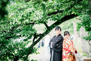 嵐山での和装ロケーション撮影