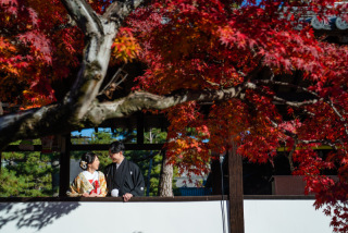 萬福寺で花嫁衣装を2着撮影