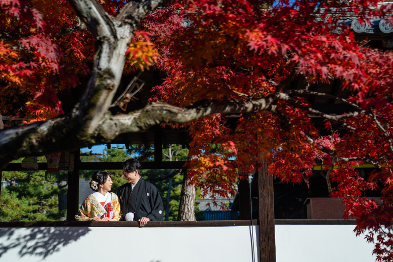 萬福寺で花嫁衣装を2着撮影