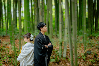 しっとりと寺院ロケ