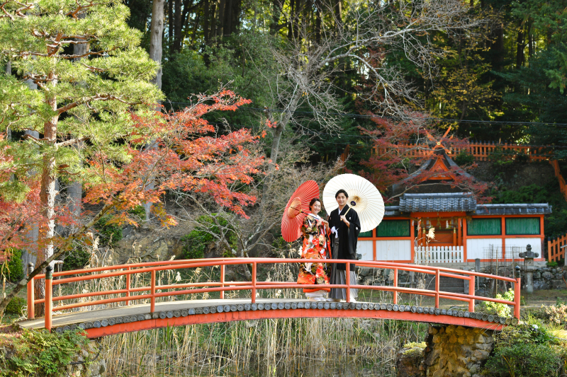 紅葉シーズンの前撮り