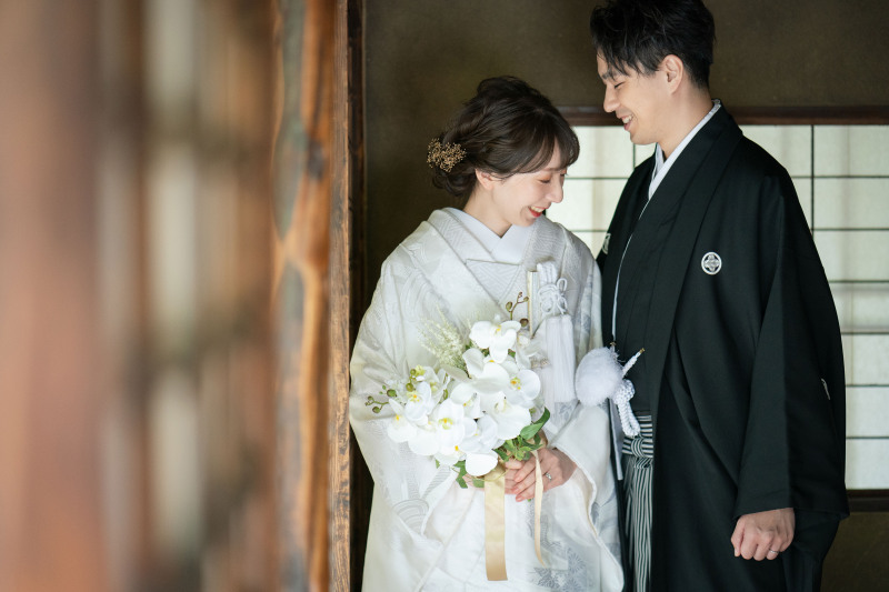 白無垢とブーケ