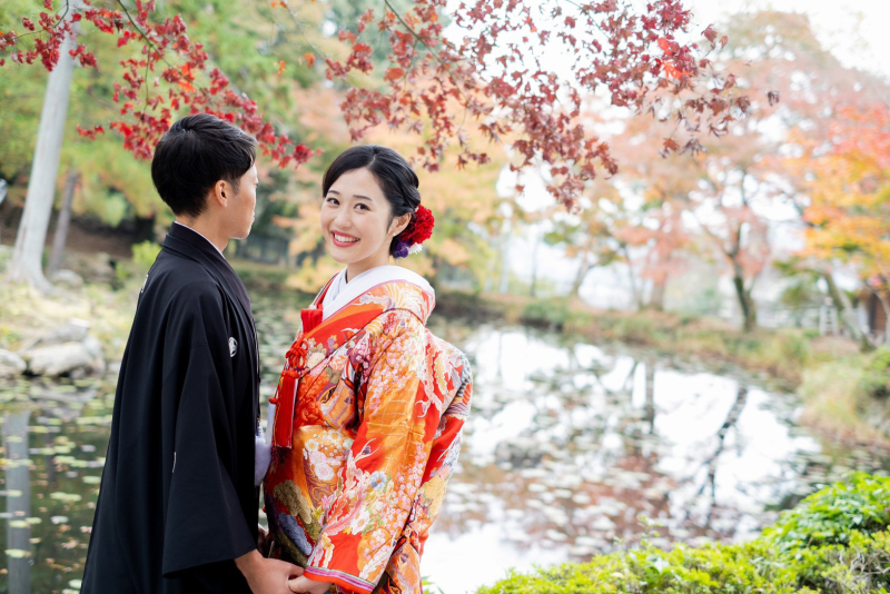 池の周りでも撮影