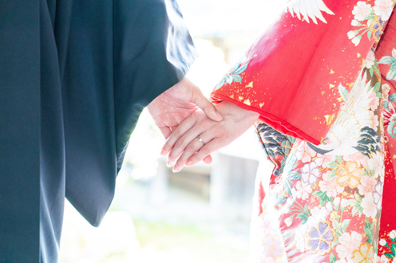 手繋ぎショット