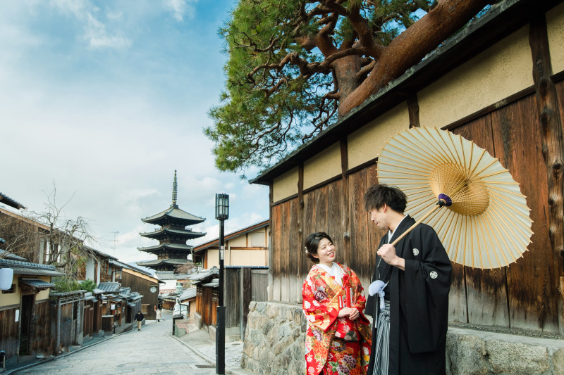 和傘のある写真