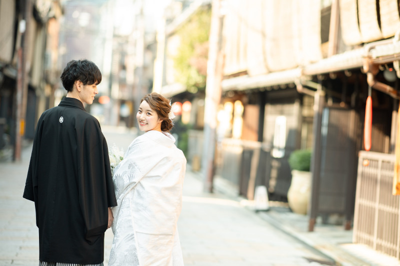 振り向く新婦様