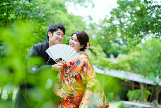 緑で楽しくロケーション撮影