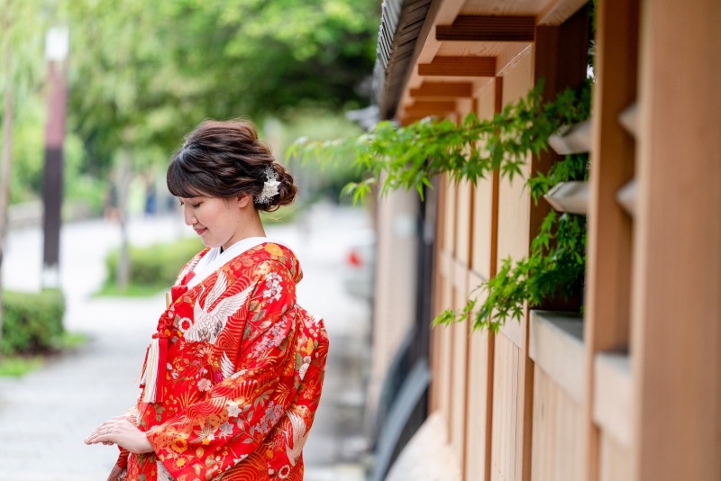 色打掛４４番にて祗園前撮り