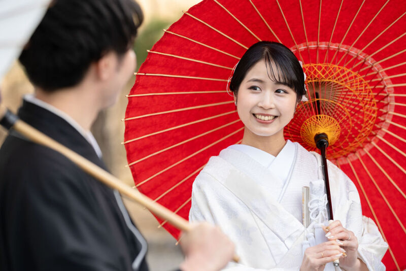 和傘なんかも使います