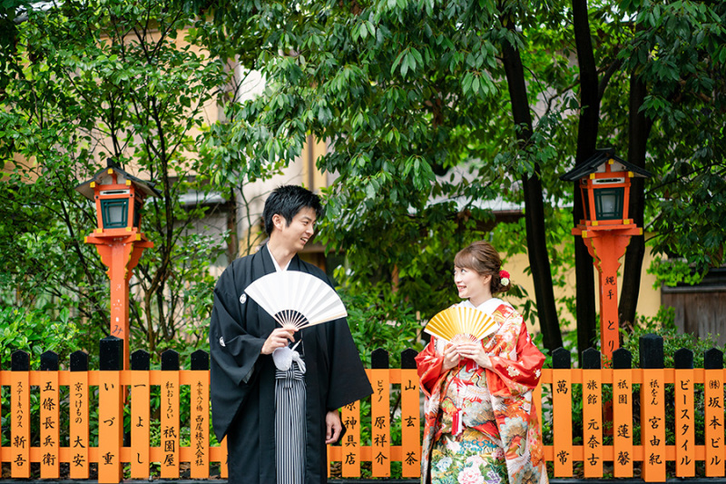 絵になる京都の街で