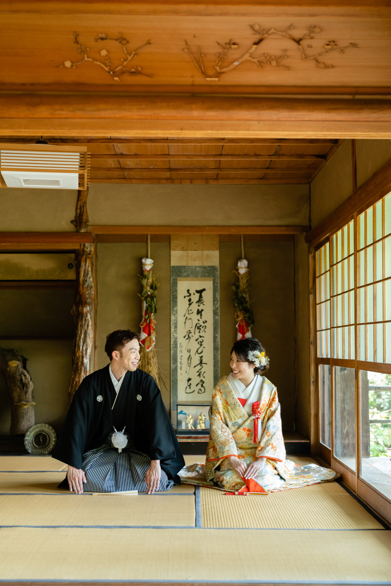 互いに笑顔チェック