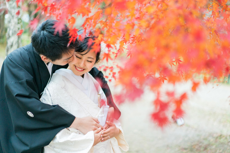 秋の大覚寺での撮影