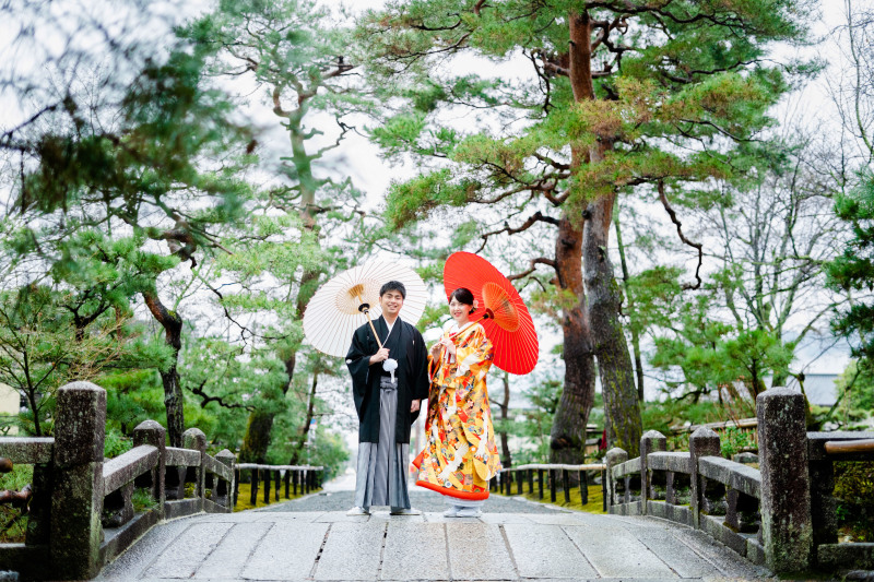 雨でしっとりと