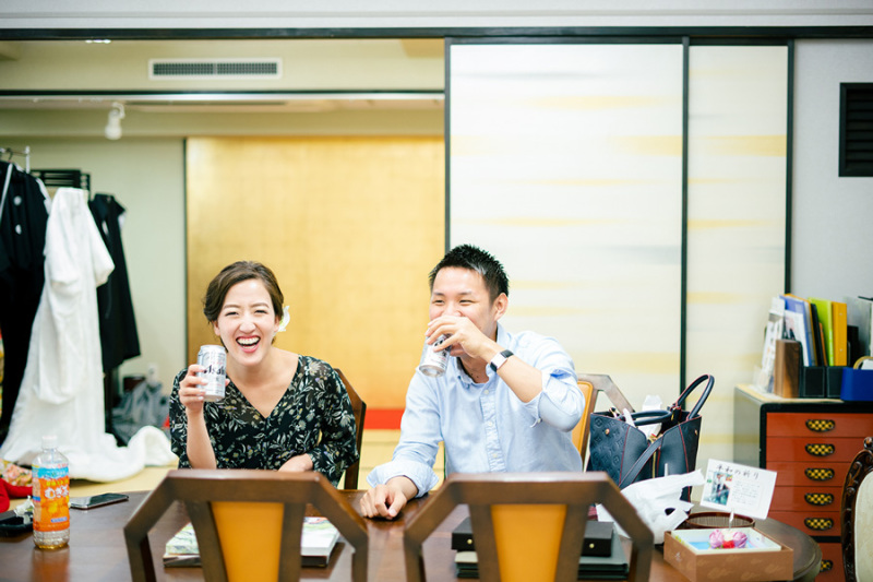 撮影後のビール最高!