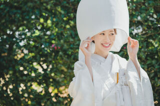 大覚寺で2着（白無垢と色打掛）