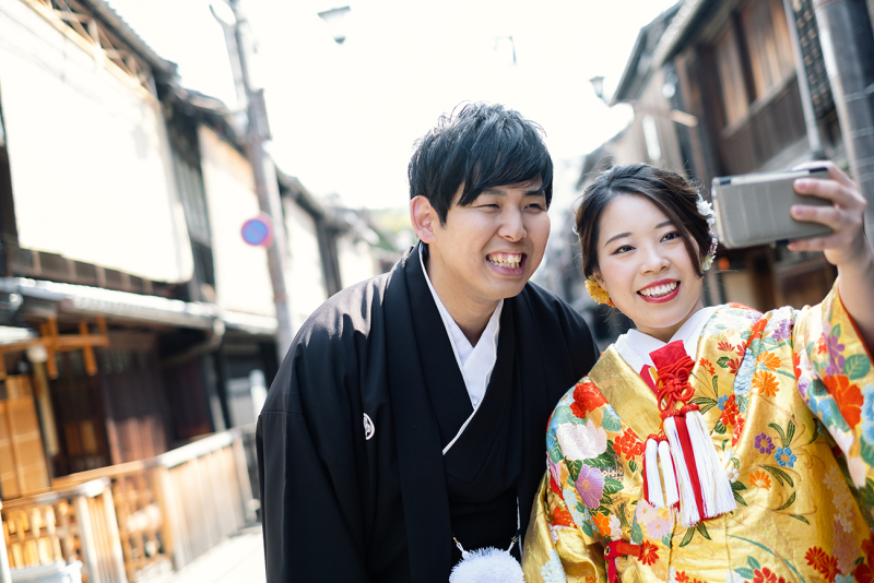 二人らしい写真を