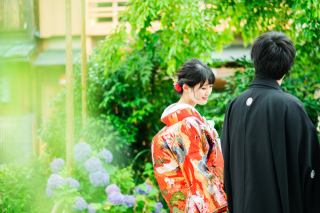 梅雨の季節、和装２着前撮り