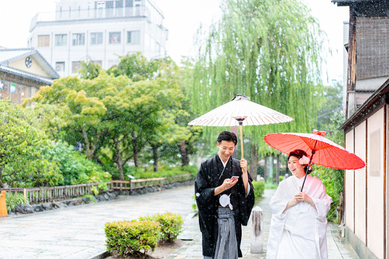 雨でも素敵に撮影できます