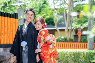 京都らしい場所で和装撮影