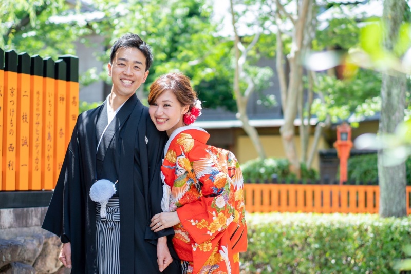 京都らしい場所で和装撮影